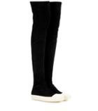Rick Owens High Sock Suede Over-the-knee Boots