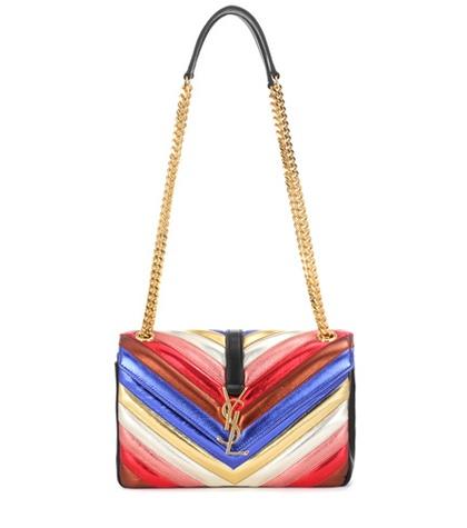 Saint Laurent Classic Collège Monogram Medium Leather Shoulder Bag