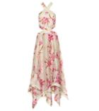 Zimmermann Corsage Linen And Silk Dress