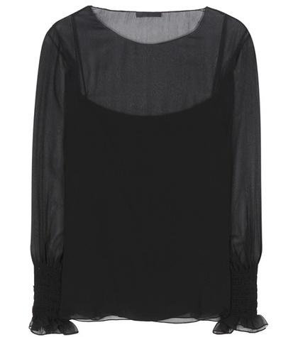 The Row Laver Silk Top