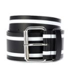 Burberry Striped Leather Belt