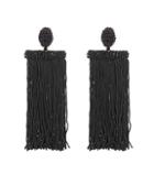 Self-portrait Fringed Clip-on Earrings