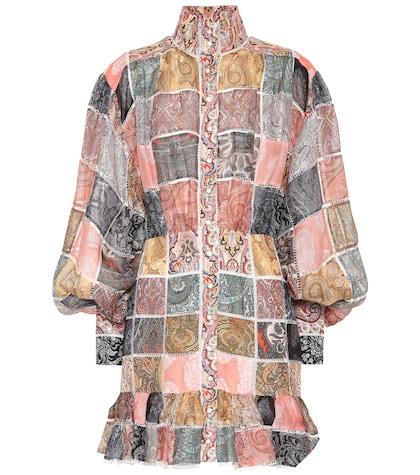 See By Chlo Ninety-six Linen And Silk Minidress