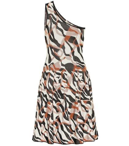 Isabel Marant One-shoulder Jacquard Minidress