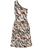 Isabel Marant One-shoulder Jacquard Minidress