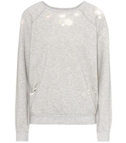 Unravel Distressed Cotton Sweatshirt