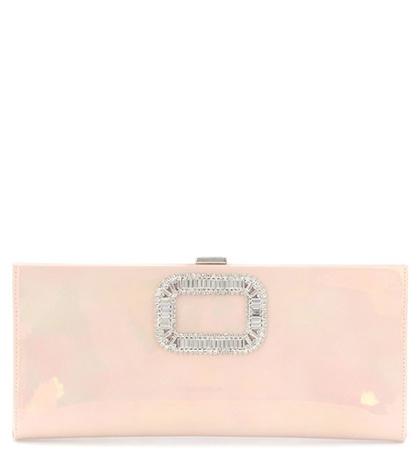 Alexander Mcqueen Pilgrim Small Patent Clutch
