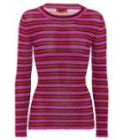 Prada Metallic Striped Sweater