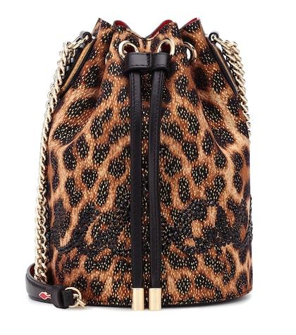 Christian Louboutin Marie Jane Embellished Bucket Bag