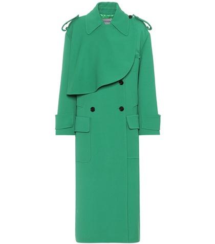 Valentino Wool-crêpe Coat