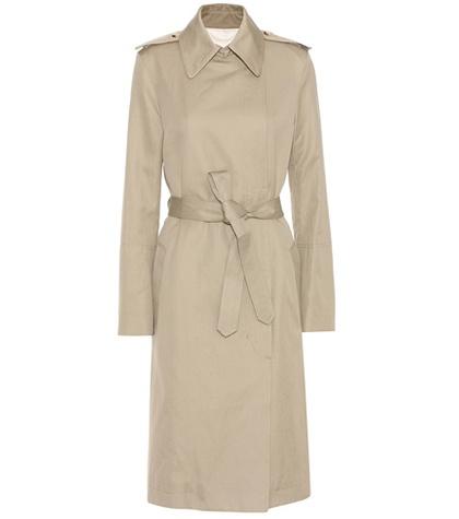 Saint Laurent Cotton And Linen Trench Coat