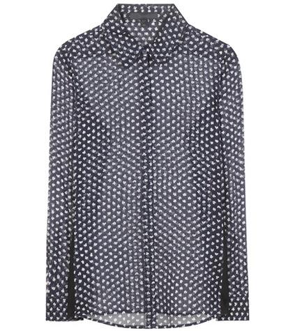 Edun Printed Silk Blouse