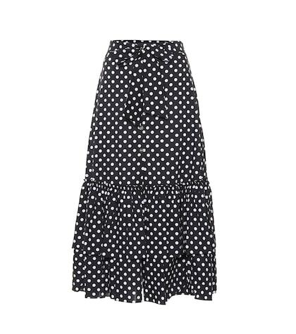Jimmy Choo Stretch Cotton Midi Skirt