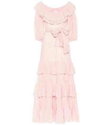 Lisa Marie Fernandez Eugenie Striped Cotton Dress