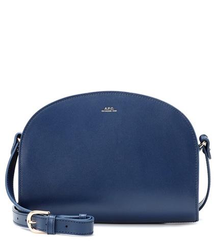 A.p.c. Demi Lune Leather Shoulder Bag