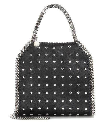 Stella Mccartney Mini Falabella Shaggy Deer Embellished Shoulder Bag