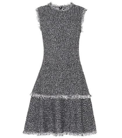 Oscar De La Renta Bouclé Wool-blend Dress