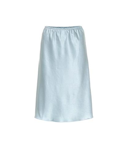 The Row Satin Midi Skirt