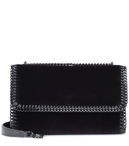 Versace Falabella Velvet Shoulder Bag