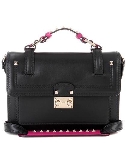 Valentino Valentino Garavani Cabana Small Leather Shoulder Bag