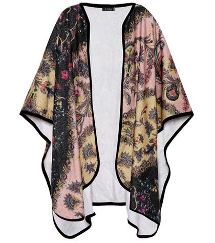 Etro Leather-trimmed Wool And Cashmere Cape