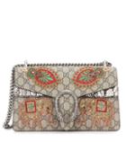 Ralph Lauren Dionysus Gg Supreme Small Coated Canvas And Suede Shoulder Bag