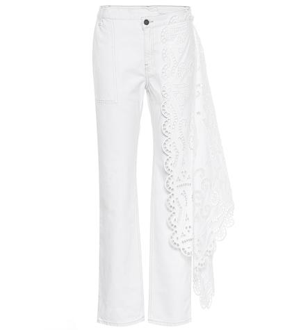 Monse Lace-trimmed High-rise Jeans