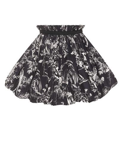Alexander Mcqueen Floral-print Puff Skirt