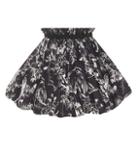 Alexander Mcqueen Floral-print Puff Skirt