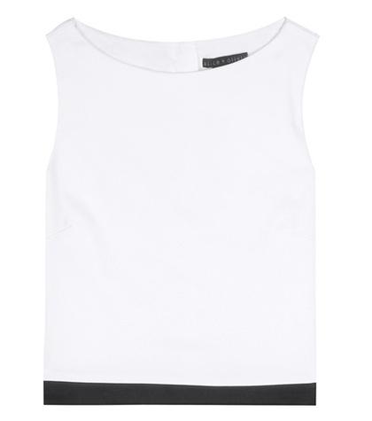 Alice + Olivia Emmalyn Cotton-blend Top