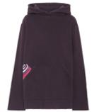 Self-portrait Printed Cotton Hooded Sweatshirt