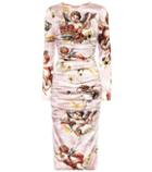 Dolce & Gabbana Cherub Silk-satin Dress