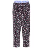 Marni Cropped Silk-blend Trousers
