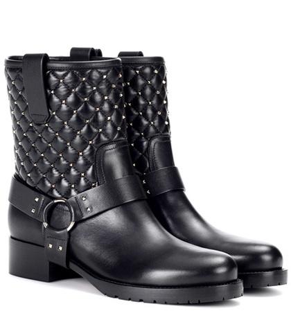 Tabitha Simmons Valentino Garavani Soul Rockstud Leather Ankle Boots
