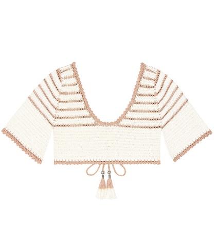 Victoria Victoria Beckham Sana Crocheted Cotton Bikini Top