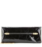 Tom Ford Snake Heads Patent Leather Clutch