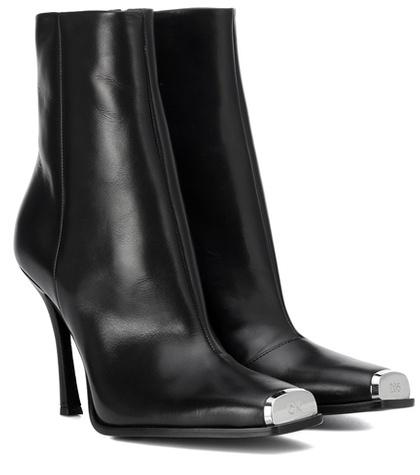 Calvin Klein 205w39nyc Wilamiona Leather Ankle Boots
