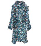 Meteo By Yves Salomon Floral-printed Silk Dress