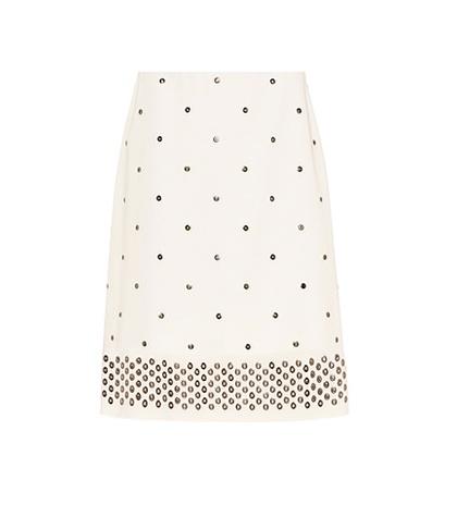 Bottega Veneta Studded Cotton Skirt