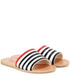 Paige Taygete Stripes Leather Sandals