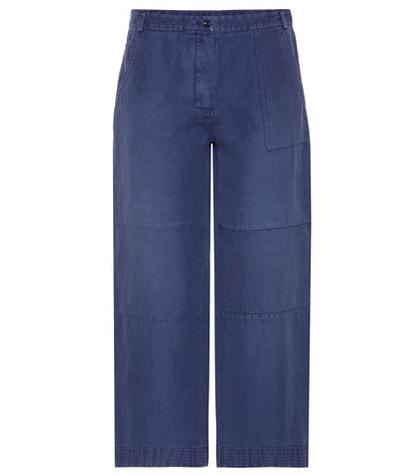 Burberry Cropped Wide-leg Trousers