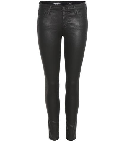 Ag Jeans The Legging Ankle Coated Cotton-blend Skinny Jeans