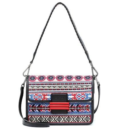 Stella Mccartney Rainbow Raffia Shoulder Bag