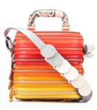 J Brand Circle Six Zip Stack Leather Shoulder Bag