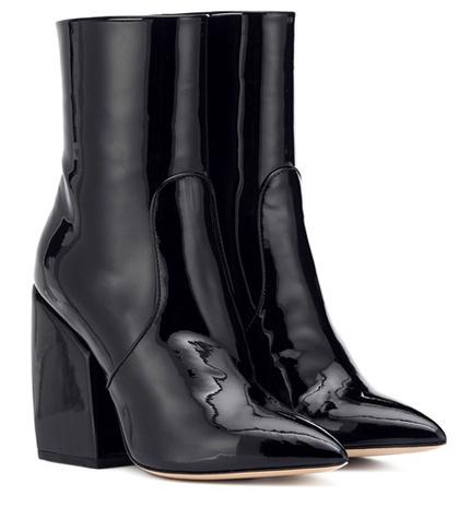Petar Petrov Solar Patent Leather Ankle Boots