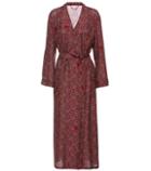 Burberry Mulberry Silk Dressing Gown