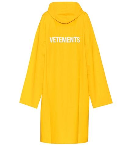 Vetements Printed Rain Jacket