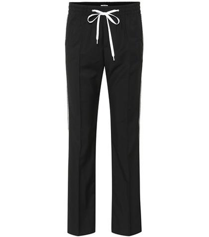 Miu Miu Mohair And Wool Drawstring Pants