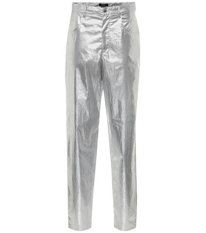 Isabel Marant Torsy Metallic Cotton Pants