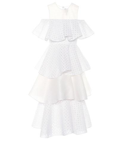 Huishan Zhang Broderie Anglaise Dress